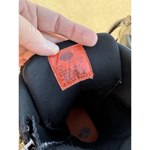 Harley Davidson Black Motorcycle Boots Womens 9 Harnett‎ Black D84472 Bikerchic - Picture 11 of 16